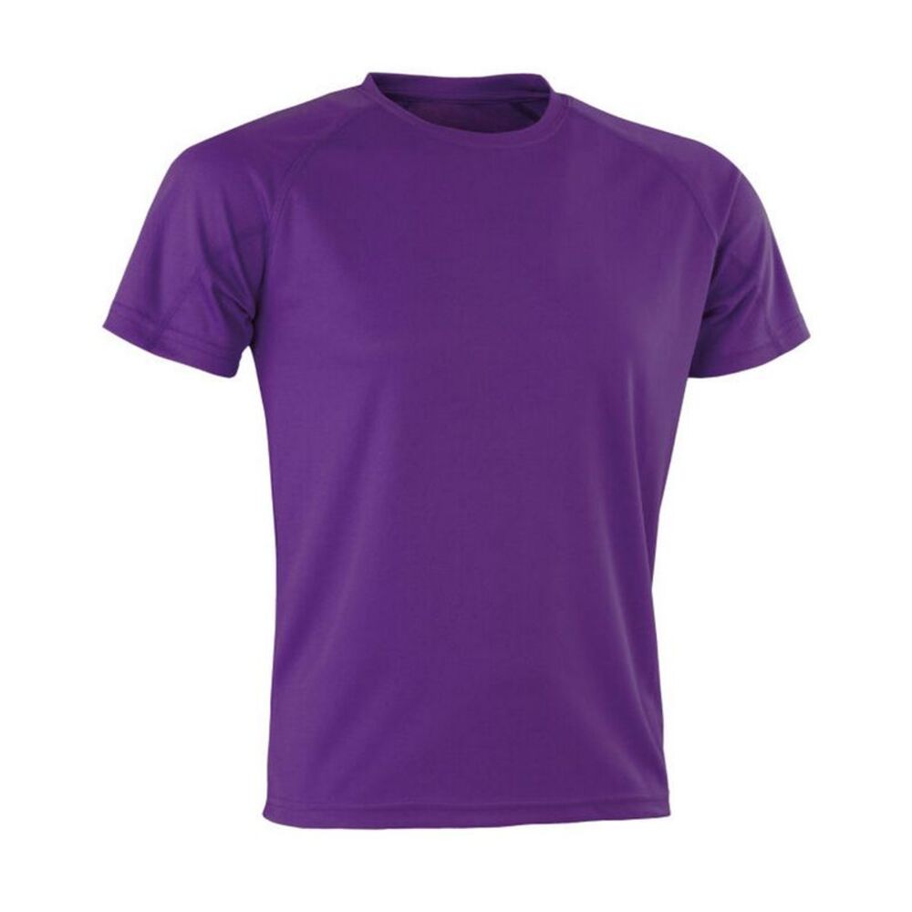 Spiro Mens Impact Aircool T-Shirt / Purple